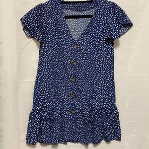 Teardrop Dot Peplum Blouse